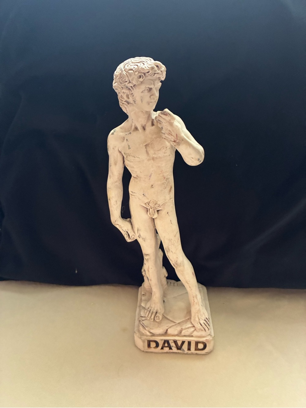 Statue David Michelangelo Classic Signed A. Giannetti 9" Tall